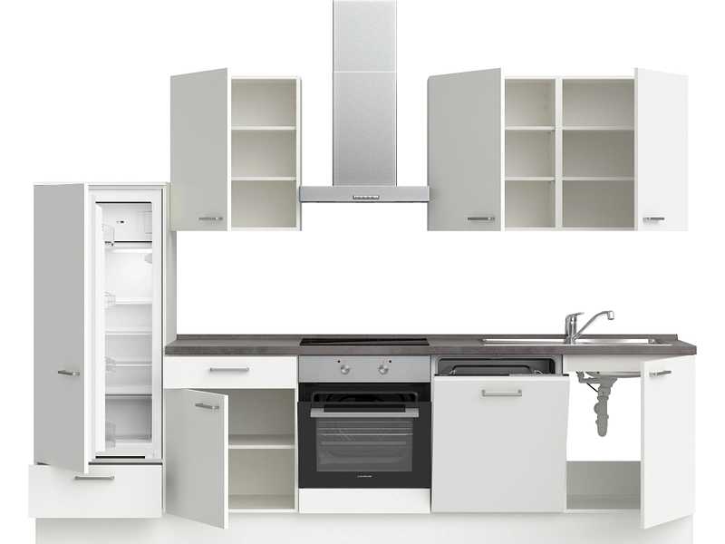 Komplette Küche mit Elektrogeräten MODUSET TOUCH CLASSIC