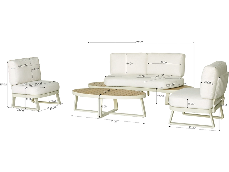 Set da giardino PEBBLE