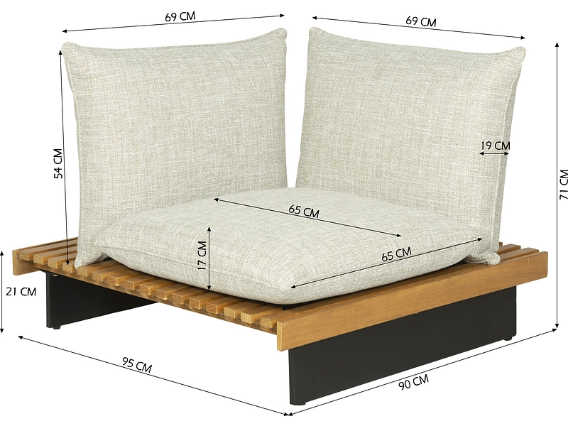 Linkes Garteneckteil BALI Linkes Garteneckteil BALI