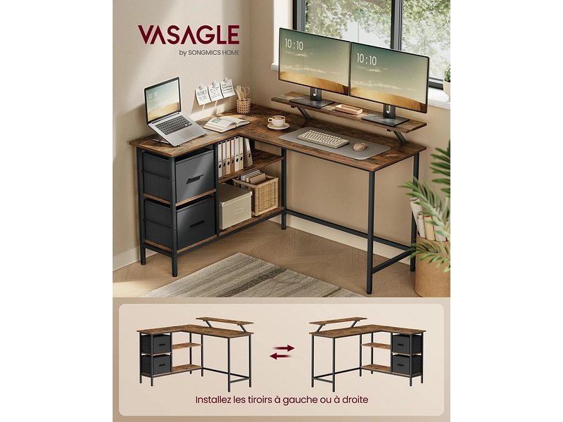 Schreibtisch SONGMICS RUSTIK