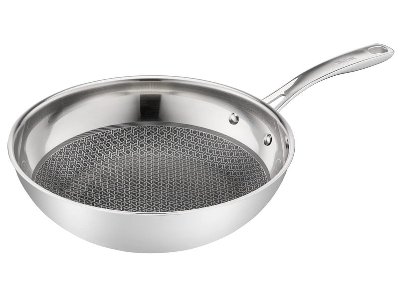 TEFAL Wok ETERNAL MESH Ø28cm polypropylène argent