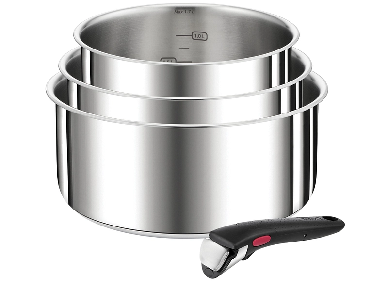 Set cuisson INGENIO PREFERENCE TEFAL 4 pièces acier argent