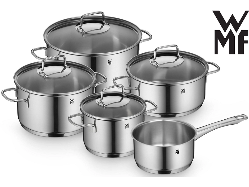 Set cuisson ASTORIA WMF 5 pièces acier inoxydable argent