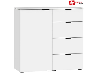 Kommode EVOLUTION 1 Tür 4 Schubladen