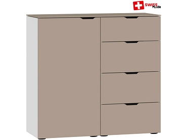 Commode EVOLUTION 1 porte 4 tiroirs Commode EVOLUTION 1 porte 4 tiroirs