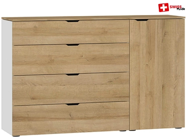 Commode EVOLUTION 1 porte 4 tiroirs