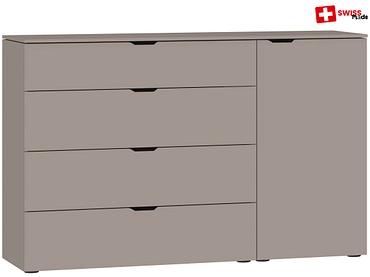 Commode EVOLUTION 1 porte 4 tiroirs