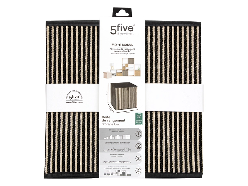 Boîte de rangement ZIRO noir