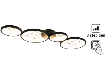 Plafoniera LED GROOVY intensità variabile