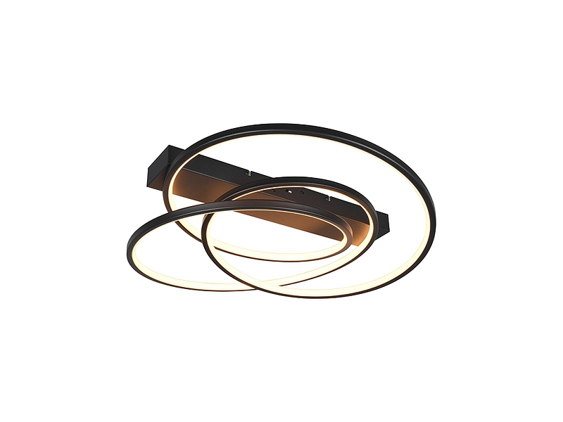 Deckenlampe LED DARVIN variable Intensität 64cm 34W schwarz