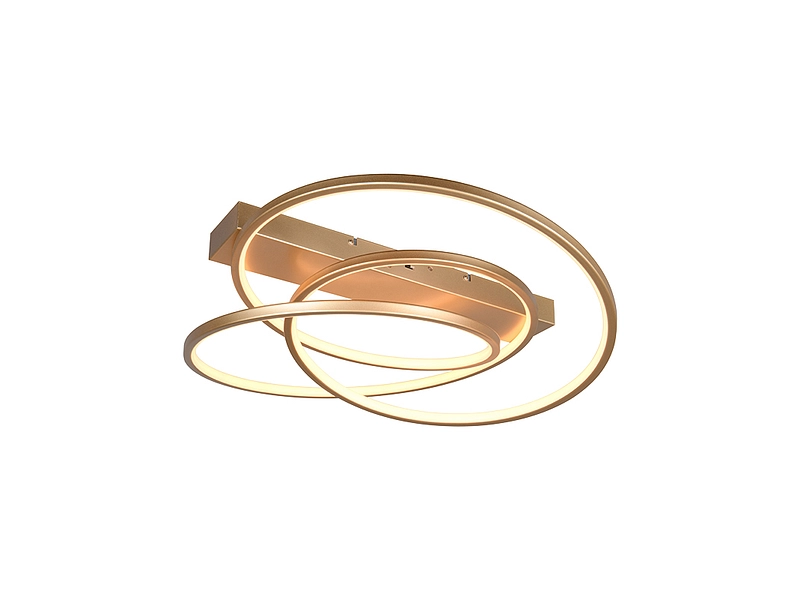 Deckenlampe LED DARVIN variable Intensität 64cm 34W goldfarben