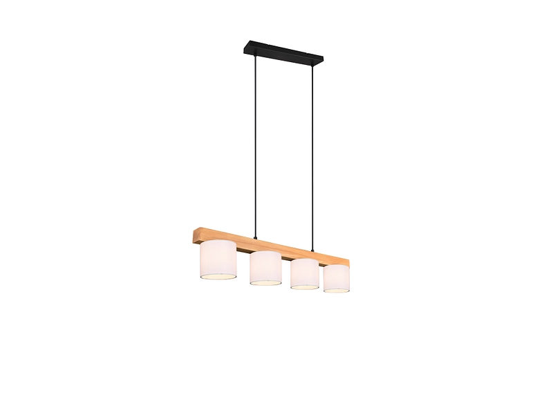 Hängelampe CAMERON 12x150cm 28W natürliches holz