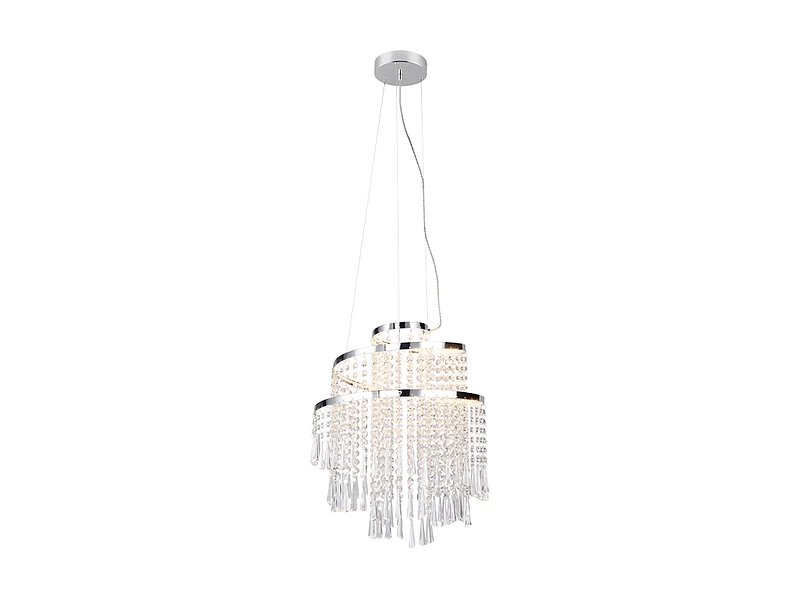 Hängelampe POMP LED variable Intensität 38x150cm 30W chrom