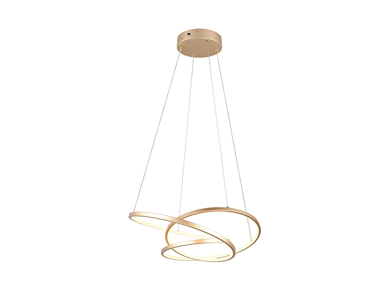 Hängelampe DARVIN LED variable Intensität 49x150cm 34W goldfarben