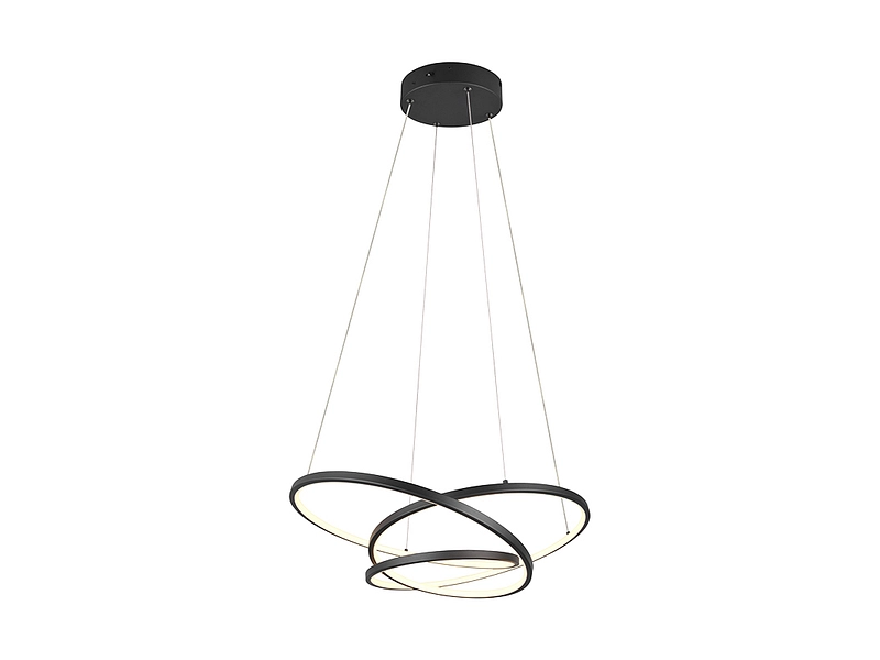 Hängelampe DARVIN LED variable Intensität 49x150cm 34W schwarz