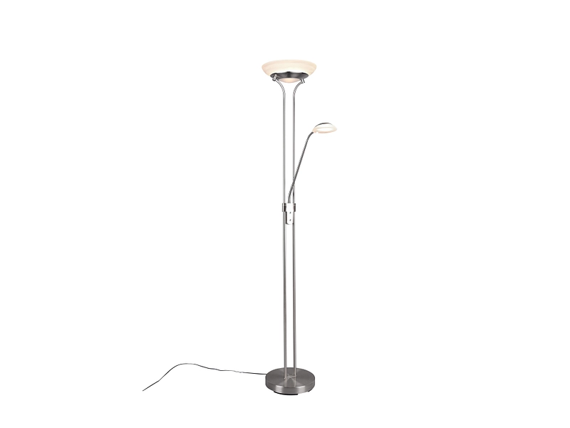 Stehlampe LED ORSON variable Intensität 180cm 28W silberfarben