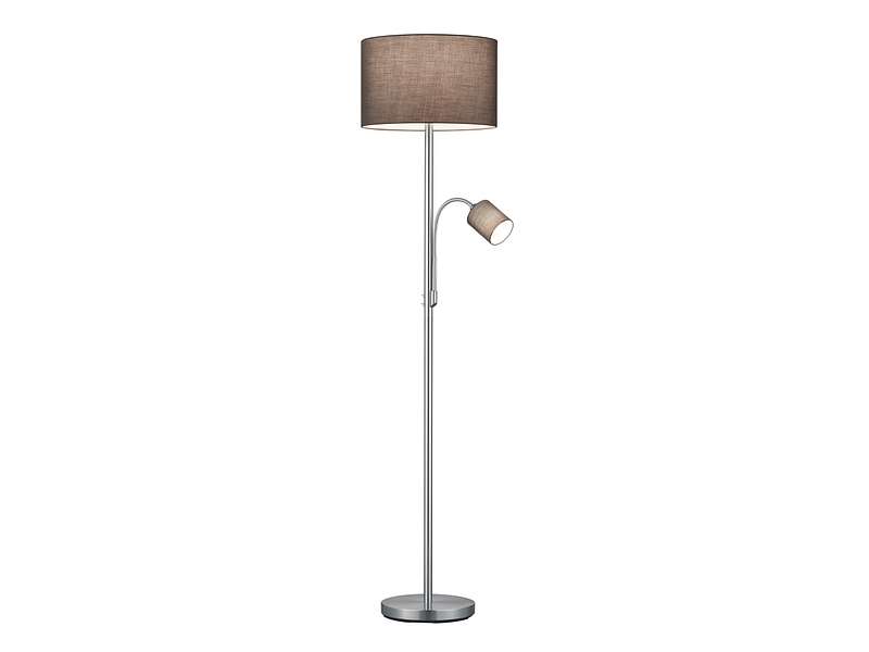 Stehlampe LED HOTEL 170cm 60W silberfarben