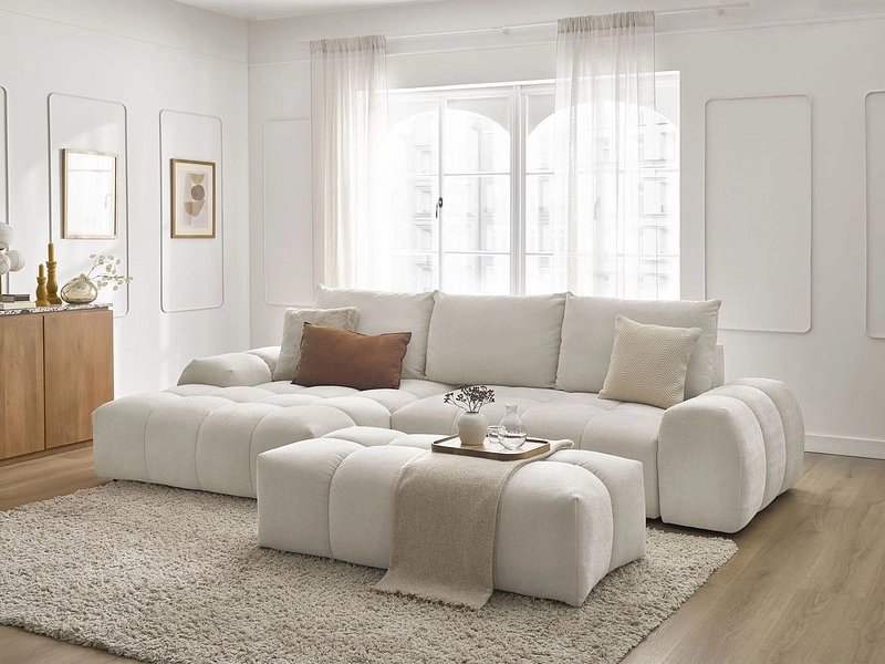 Ecksofa mit Hocker BOBOCHIC EVEREST