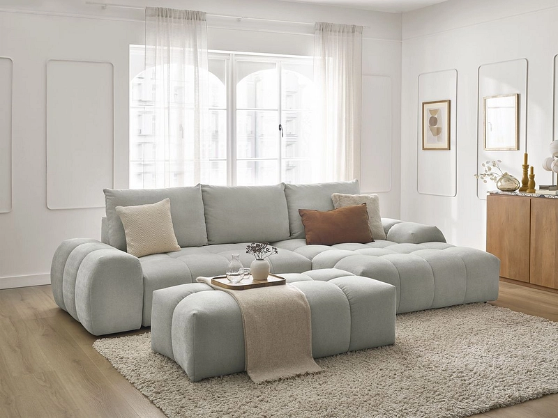 Ecksofa mit Hocker BOBOCHIC EVEREST