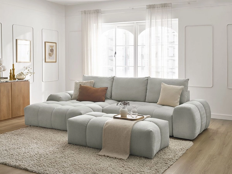 Ecksofa mit Hocker BOBOCHIC EVEREST