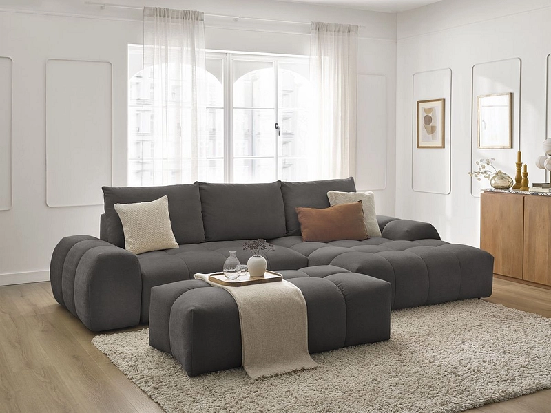 Ecksofa mit Hocker BOBOCHIC EVEREST