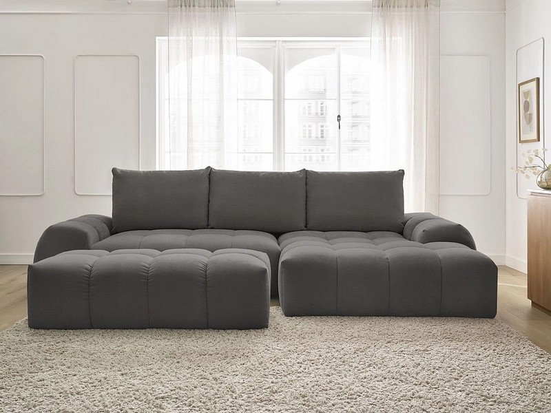Ecksofa mit Hocker BOBOCHIC EVEREST