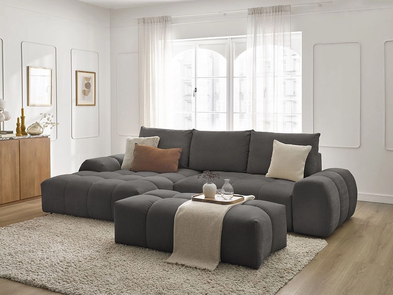Ecksofa mit Hocker BOBOCHIC EVEREST