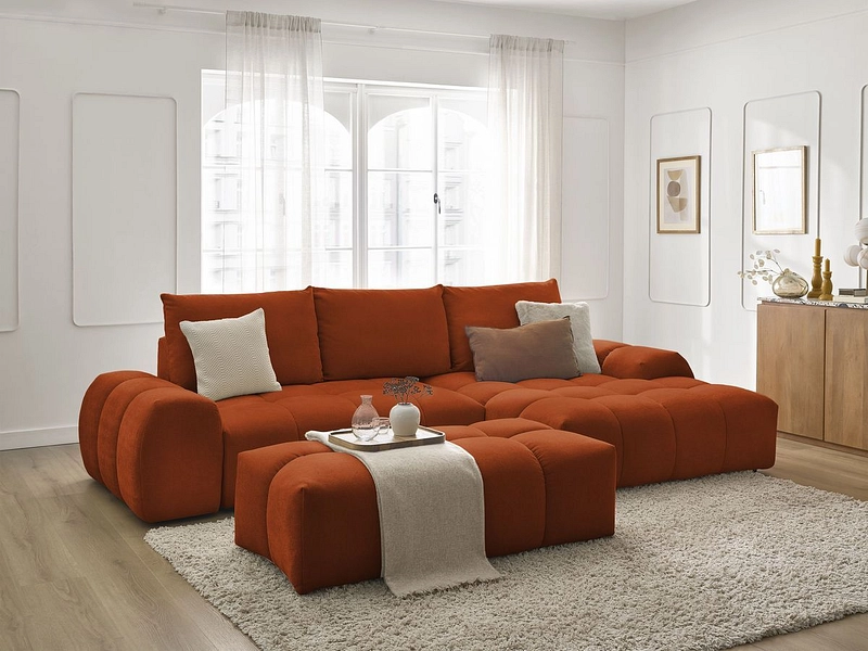 Ecksofa mit Hocker BOBOCHIC EVEREST
