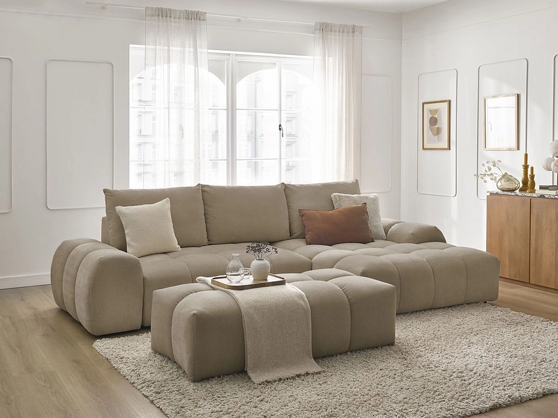 Ecksofa mit Hocker BOBOCHIC EVEREST