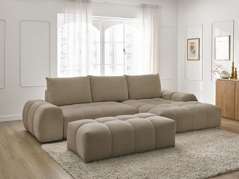 Ecksofa mit Hocker BOBOCHIC EVEREST