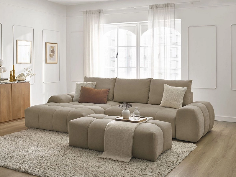 Ecksofa mit Hocker BOBOCHIC EVEREST