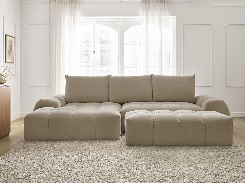 Ecksofa mit Hocker BOBOCHIC EVEREST