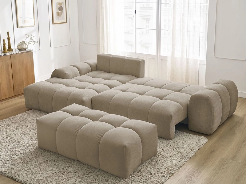 Ecksofa mit Hocker BOBOCHIC EVEREST
