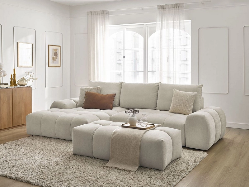 Ecksofa mit Hocker BOBOCHIC EVEREST