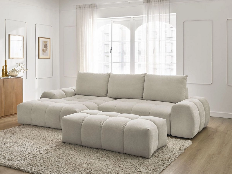 Ecksofa mit Hocker BOBOCHIC EVEREST