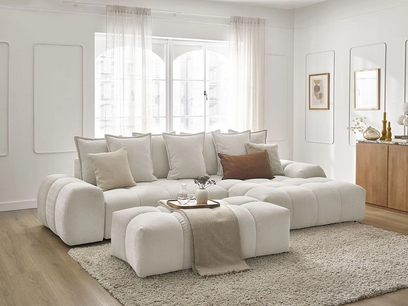 Ecksofa mit Hocker BOBOCHIC EVEREST