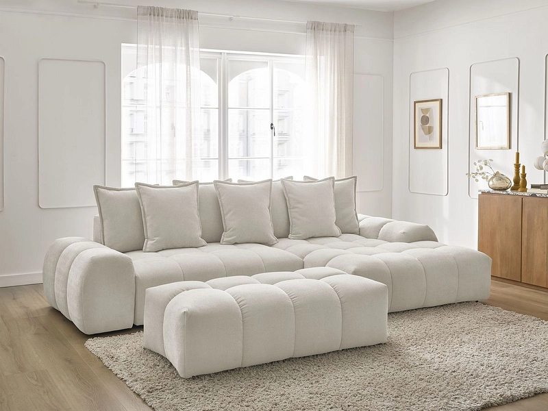 Ecksofa mit Hocker BOBOCHIC EVEREST