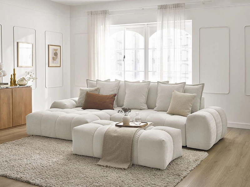 Ecksofa mit Hocker BOBOCHIC EVEREST