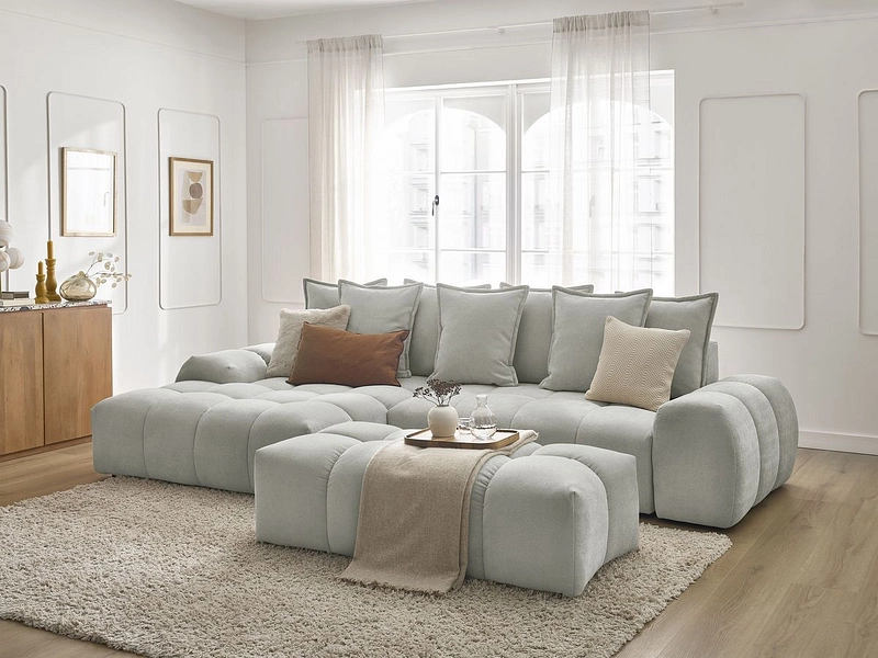 Ecksofa mit Hocker BOBOCHIC EVEREST