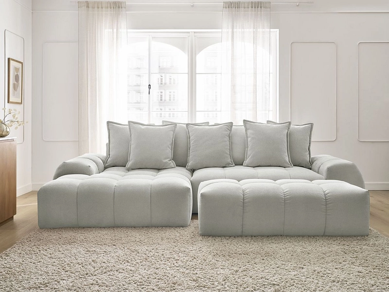 Ecksofa mit Hocker BOBOCHIC EVEREST