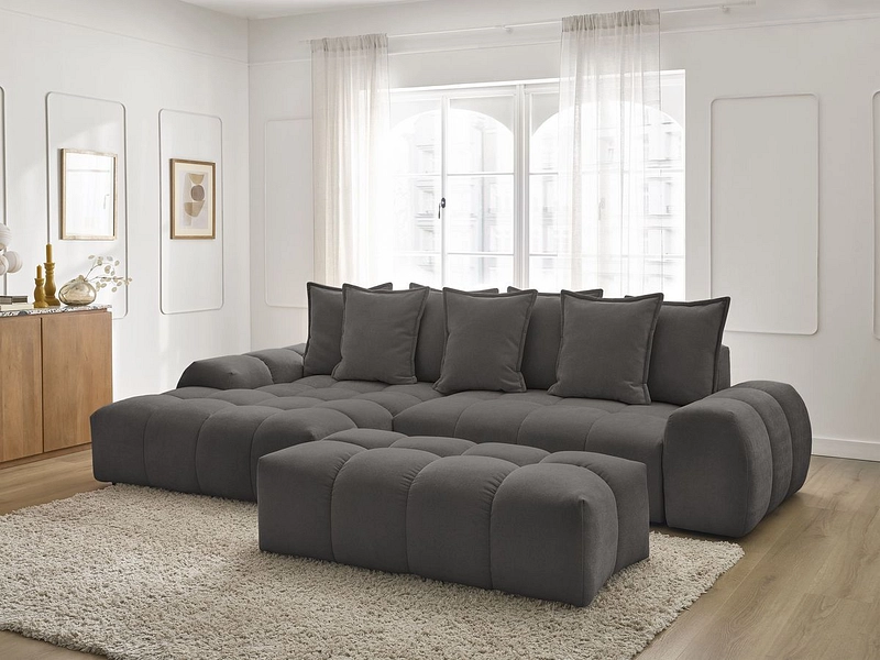 Ecksofa mit Hocker BOBOCHIC EVEREST