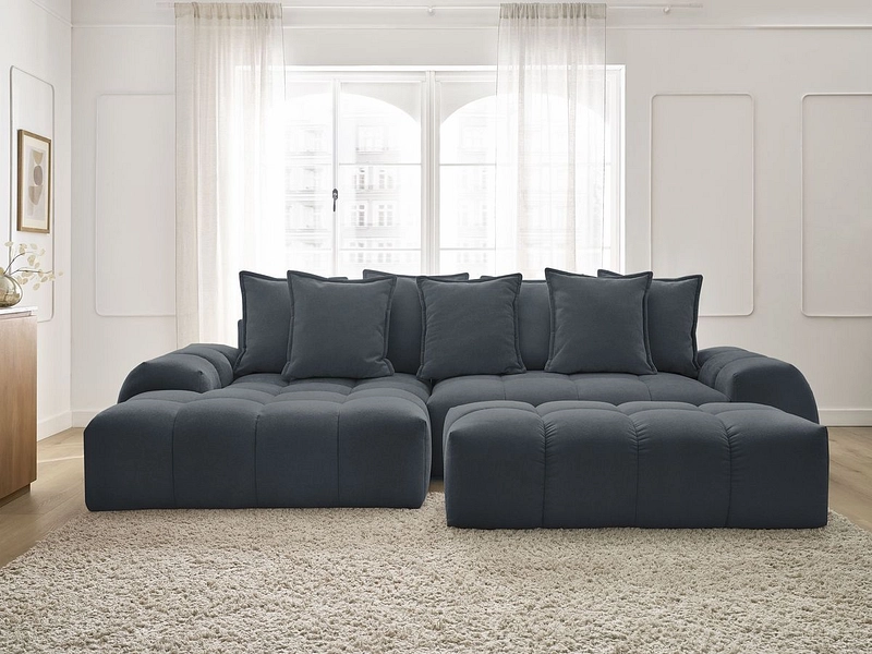 Ecksofa mit Hocker BOBOCHIC EVEREST