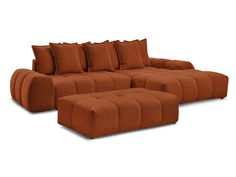 Canapé d'angle avec pouf BOBOCHIC EVEREST