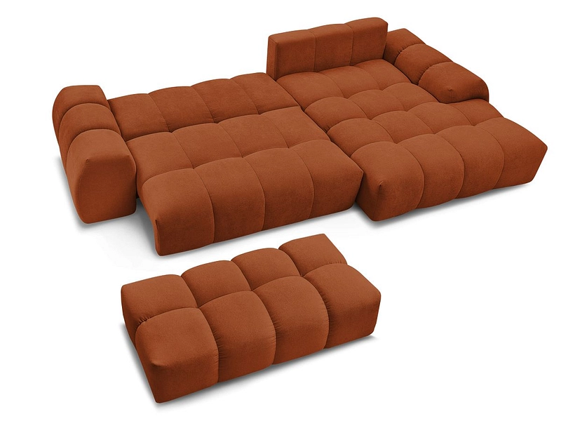 Canapé d'angle avec pouf BOBOCHIC EVEREST