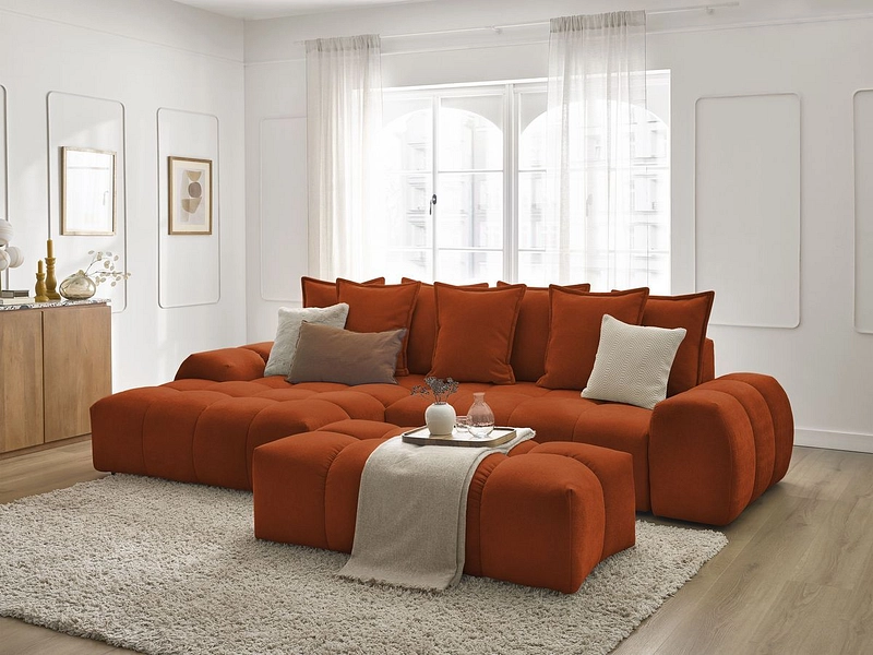 Ecksofa mit Hocker BOBOCHIC EVEREST