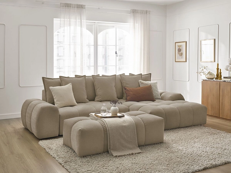 Ecksofa mit Hocker BOBOCHIC EVEREST