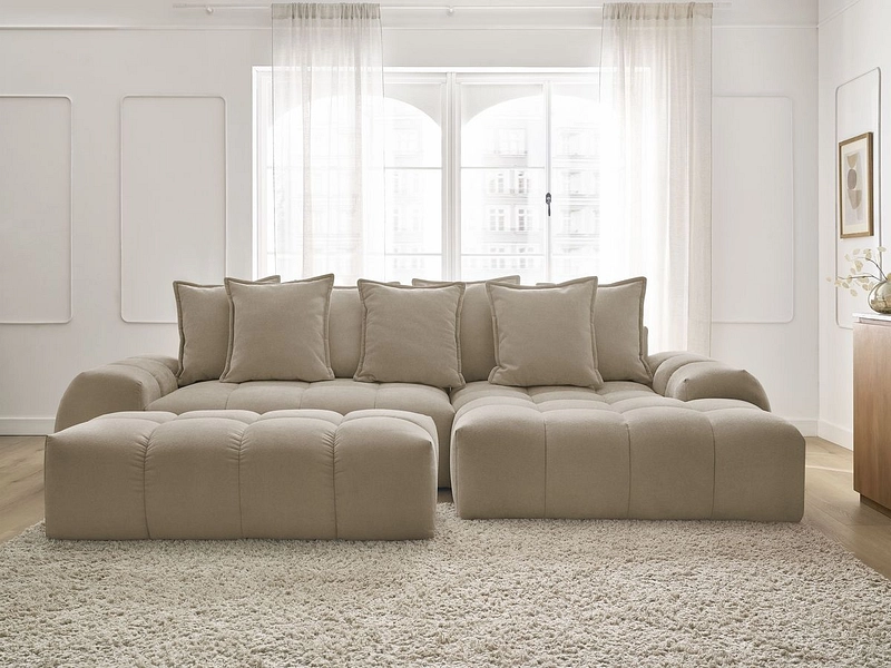 Ecksofa mit Hocker BOBOCHIC EVEREST