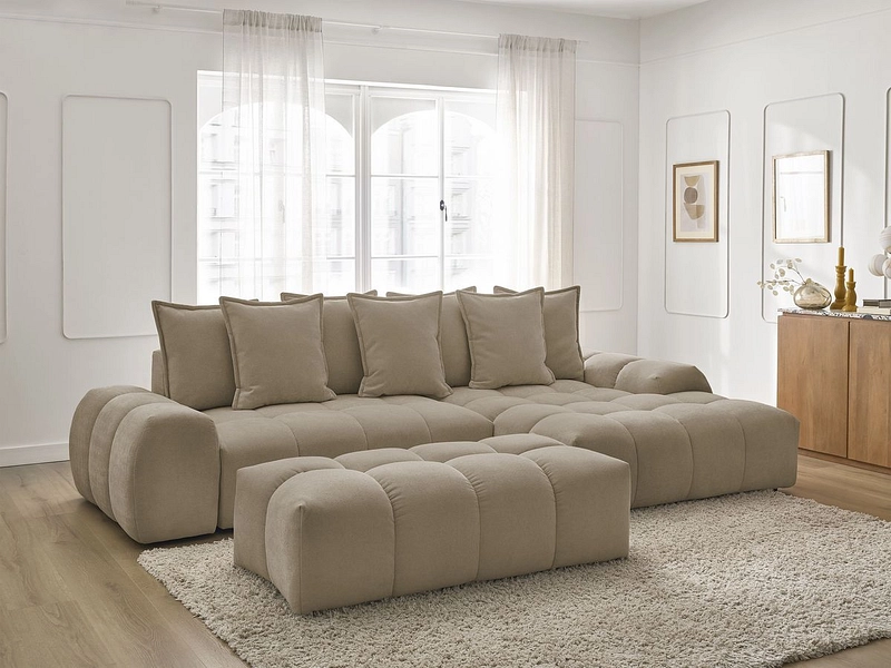Ecksofa mit Hocker BOBOCHIC EVEREST