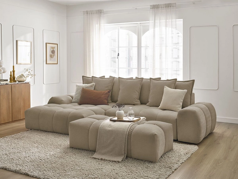 Ecksofa mit Hocker BOBOCHIC EVEREST