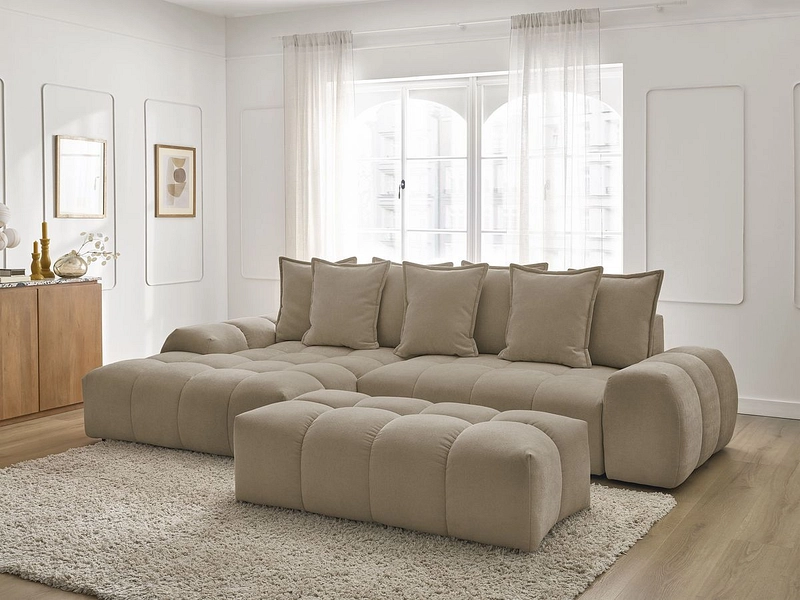 Ecksofa mit Hocker BOBOCHIC EVEREST